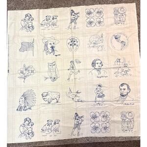 Pan AM Expo 1901 Red Works by Laurie Vogenthaler for Blue Hill Fabrics - Rare